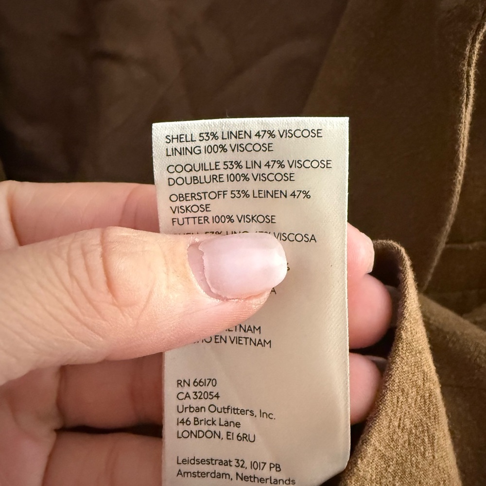 Free People Cropped Blazer Jacket in Tan/Brown - Picture 5 of 7